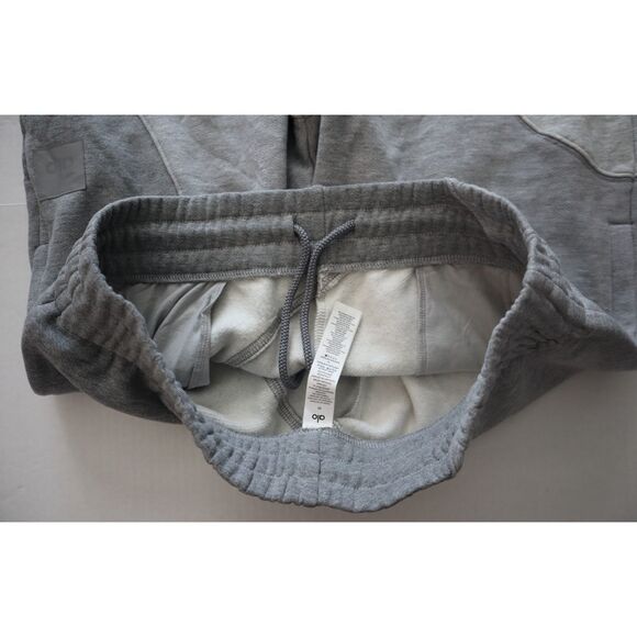 ALO Yoga U5018R Men's Sz M Women's Sz L Heather Gray Make Waves Sweatpants - Picture 4 of 16